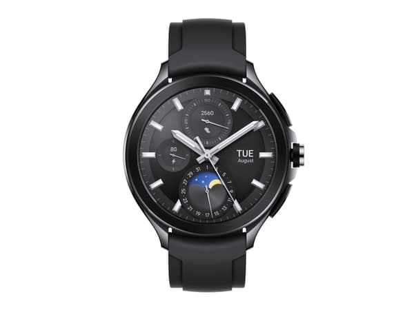 Xiaomi Watch 2 Pro - Svart rostfritt stål - smart klocka med rem - fluororubber - svart - handledsstorlek: 135-205 mm - display 1.43" - 32 GB - Bluet