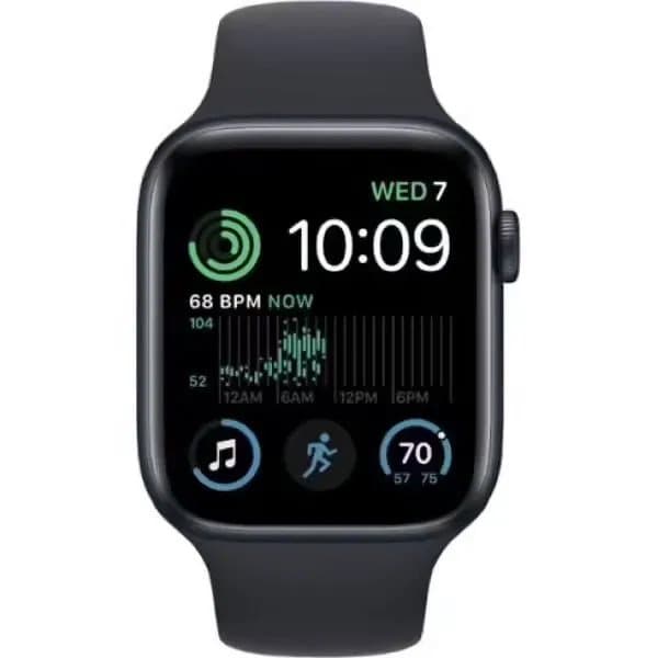 Apple Watch SE GPS 40mm Midnight Aluminum Case with Midnight Sport Band - S/M,Model A2722