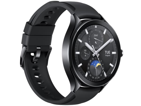 Xiaomi Watch 2 Pro - Svart rostfritt stål - smart klocka med rem - fluororubber - svart - handledsstorlek: 135-205 mm - display 1.43" - 32 GB - Bluet