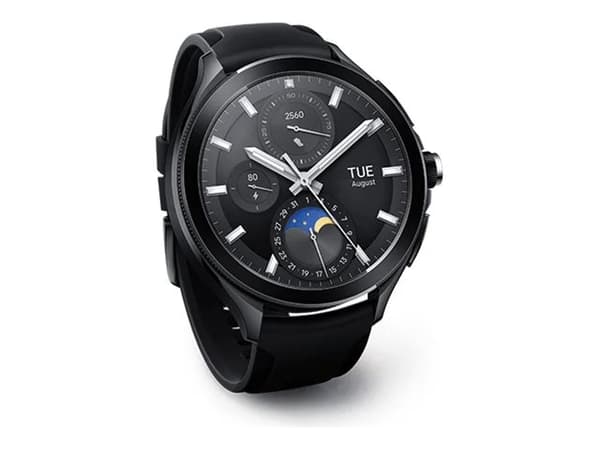 Xiaomi Watch 2 Pro - Svart rostfritt stål - smart klocka med rem - fluororubber - svart - handledsstorlek: 135-205 mm - display 1.43" - 32 GB - Bluet