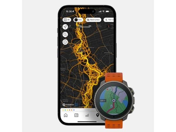 Suunto Vertical - Glasfiberarmerad polyamid - sportklocka med rem - silikon - handledsstorlek: 125-175 mm - display 1.4" - Bluetooth - 87 g  - steel