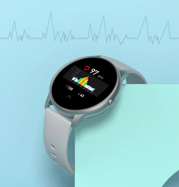 IMILAB W12 Smart Watch Män Fitness Tracker Hjärtfrekvens Sömnövervakning Bluetooth 24H Smart Watch Svart