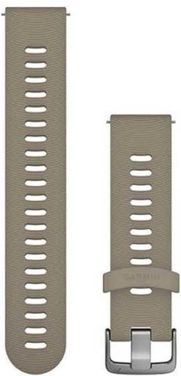 Garmin Quick Release Silikone Urrem - 20 mm Armbånd - Bærbar Rem - Sandsten