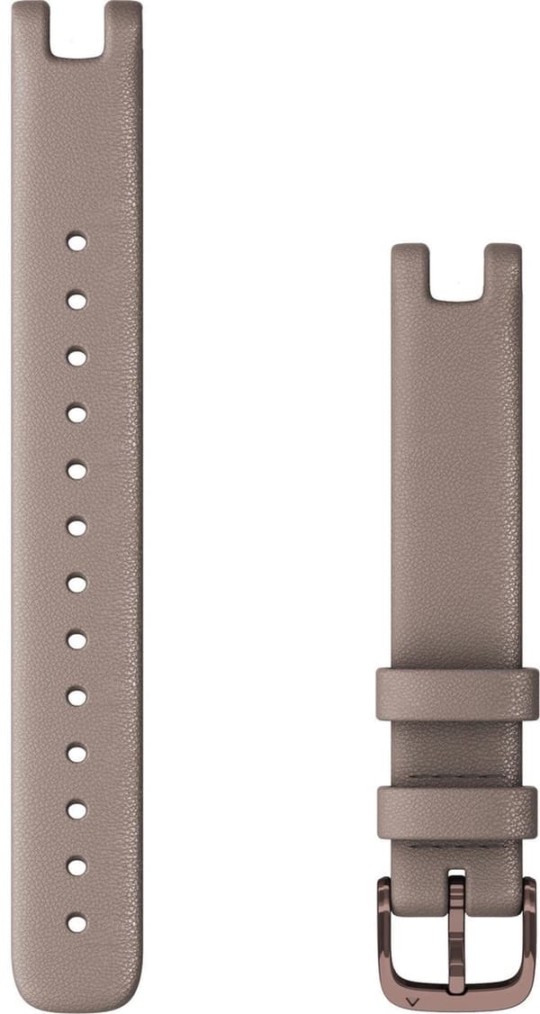 Garmin Lily urrem - 14 mm - Bærbar rem - Italiensk læder - Mørk bronze