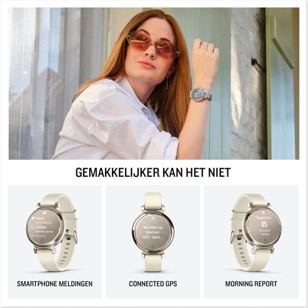 Garmin Lily 2 - Smartwatch för kvinnor - Snygg design - 18 sportappar - 5 dagars batteri