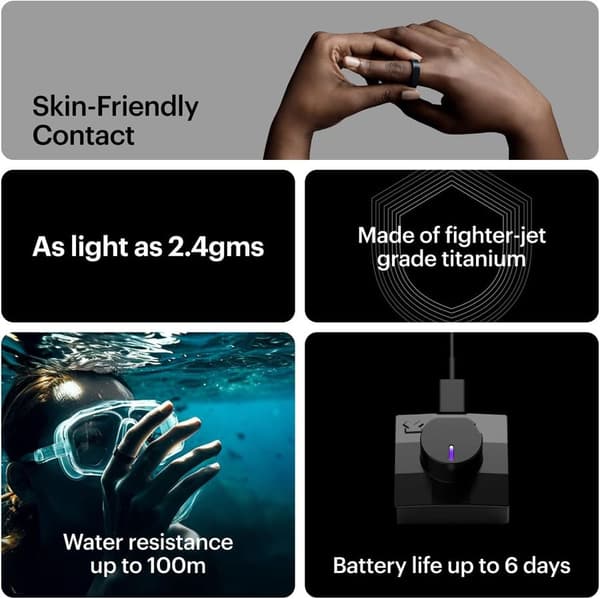 Ultrahuman Smart Ring Air Gul 10 / 64-65 mm