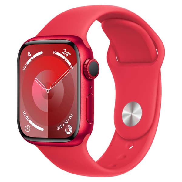 Apple Series 9 Gps 41 Mm Sport Band Watch Rød S-M