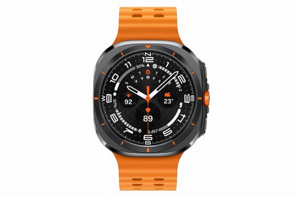 Samsung® | Galaxy Watch Ultra - Titanium Gray (Orange strap)