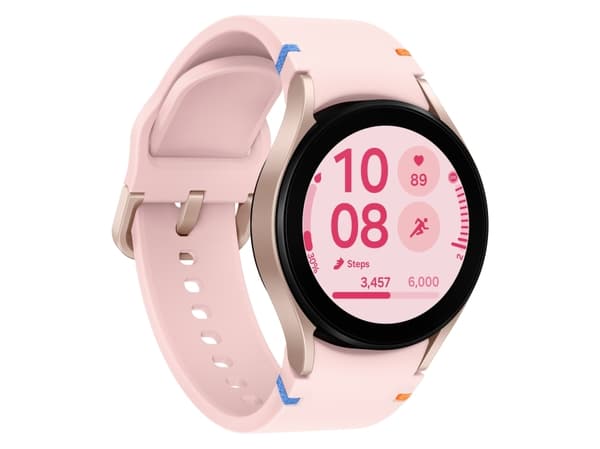 Samsung Galaxy Watch FE - 40 mm - smart klocka med sportband - display 1.2" - 16 GB - Bluetooth, Wi-Fi, NFC - 26.6 g  - guldrosa