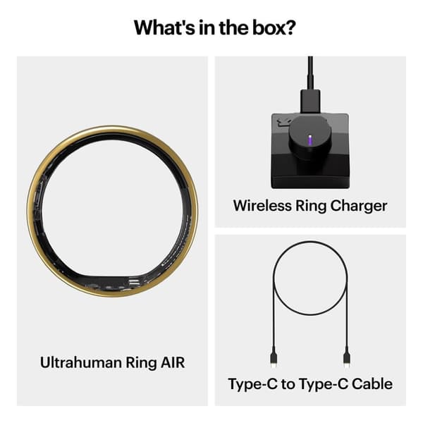 Ultrahuman Air Smart Aktivitetsring Gul 7 / 56-57 mm
