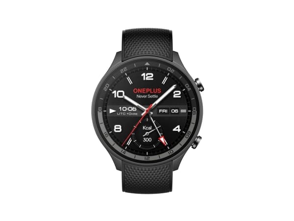 OnePlus Watch 2R - 46 mm - aluminiumlegering - smart klocka med rem - silikon - handledsstorlek: 140-210 mm - display 1.43" - 32 GB - Bluetooth, Wi-F