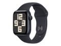Miniatyrbild 1 av 5: Apple Watch SE (GPS) - 2a generation - 40 mm - midnattsaluminium - smart klocka med sportband - fluoroelastomer - midnatt - bandstorlek: S/M - 32 GB