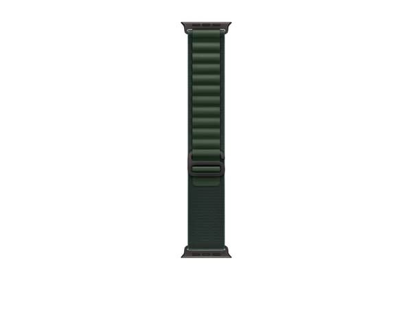Apple Watch Ultra 2 - 49 mm - svart titan - smart klocka med Alpine Loop - textil - mörkgrön - bandstorlek: L - 64 GB - LTE, Wi-Fi 4, UWB, Bluetooth