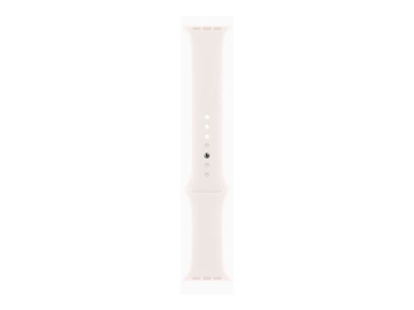 Apple Watch Series 10 (GPS) - 46 mm - guldrosa aluminium - smart klocka med sportband - fluoroelastomer - lätt rouge - bandstorlek: S/M - 64 GB - Wi-