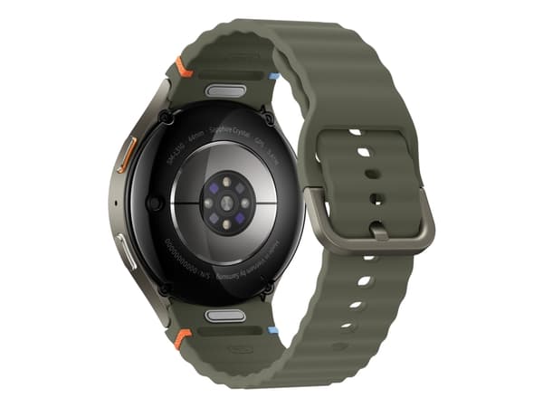 Samsung Galaxy Watch7 - 44 mm - smartklokke med sportsbånd - gummi - båndbredde: M/L - display 1.47" - 32 GB - NFC, Wi-Fi, Bluetooth - 33.8 g - grønn