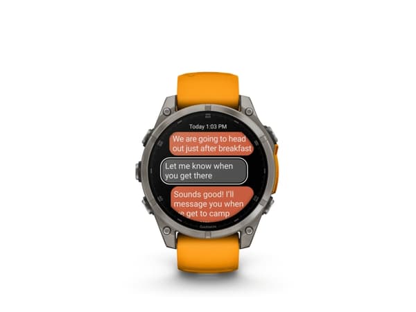 Garmin fenix 8, 3,56 cm (1,4"), AMOLED, Pekskärm, 32 GB, Wi-Fi, GPS (satellit)