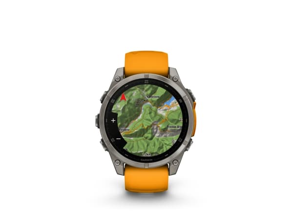 Garmin fenix 8, 3,56 cm (1,4"), AMOLED, Pekskärm, 32 GB, Wi-Fi, GPS (satellit)