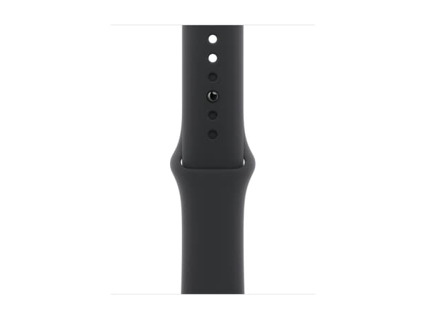 Apple Watch Series 10 (GPS + Cellular) - 42 mm - jet svart aluminium - smartklokke med sportsbånd - fluorelastomer - svart - båndbredde: M/L - 64 GB