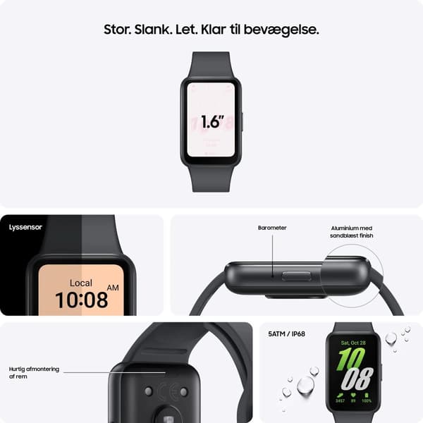Samsung® | Galaxy Fit3 aktivitetstracker - Dark Grey
