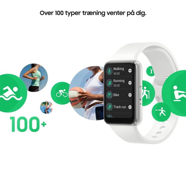 Samsung Galaxy Fit3, 4.06 cm (1.6"), AMOLED, Touchscreen, 0.256 GB, 18.5 g