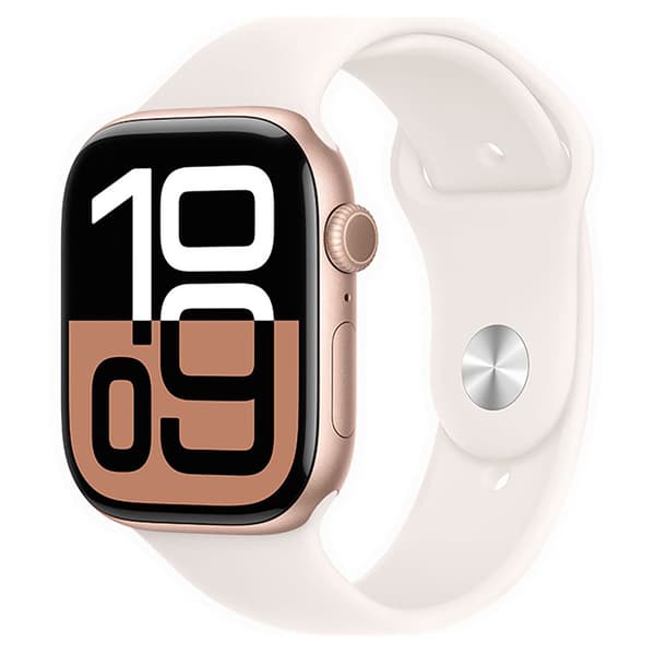 Apple Watch Series 10 Gps + Cellular 46mm Sport Band Guld M-L