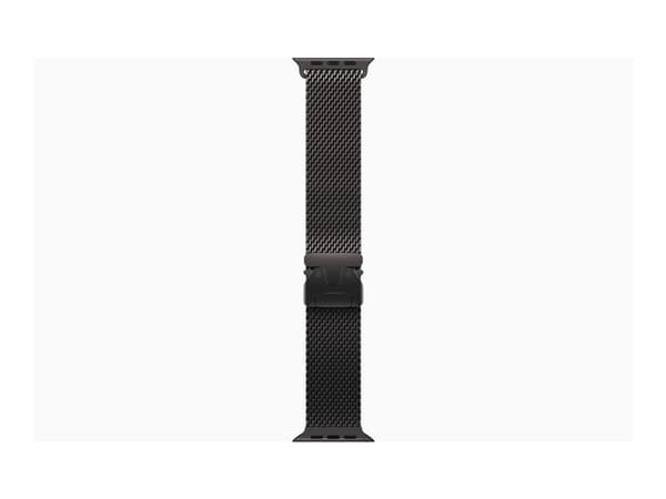 Apple Watch Ultra 2 - 49 mm - svart titan - smart klocka med milanesisk loop - bandstorlek: M - 64 GB - LTE, Wi-Fi 4, UWB, Bluetooth - 4G - 61.8 g