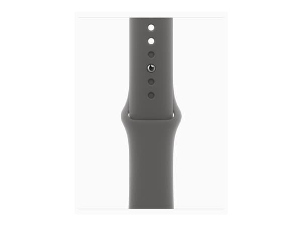Apple Watch Series 10 GPS + Cellular 42mm Natural Titanium Case with Stone Grey Sport Band - S/M, OLED, Touchscreen, 64 GB, Wi-Fi, GPS (satellite), 3