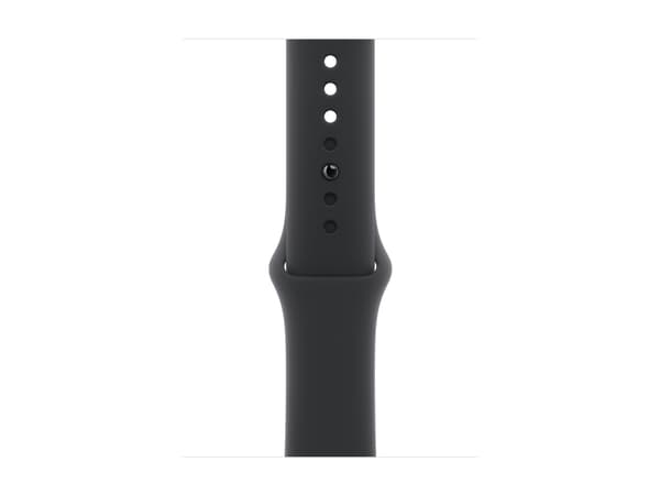 Apple Watch Series 10 (GPS + Cellular) - 46 mm - skiffer titan - smart klocka med sportband - fluoroelastomer - svart - bandstorlek: M/L - 64 GB - LT