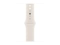 Pikkukuva 2 / 5: Apple Watch Series 10 GPS + Cellular 42mm Gold Titanium Case with Starlight Sport Band - M/L, OLED, Touchscreen, 64 GB, Wi-Fi, GPS (satellite), 34.4
