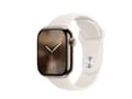 Pikkukuva 1 / 5: Apple Watch Series 10 GPS + Cellular 42mm Gold Titanium Case with Starlight Sport Band - M/L, OLED, Touchscreen, 64 GB, Wi-Fi, GPS (satellite), 34.4