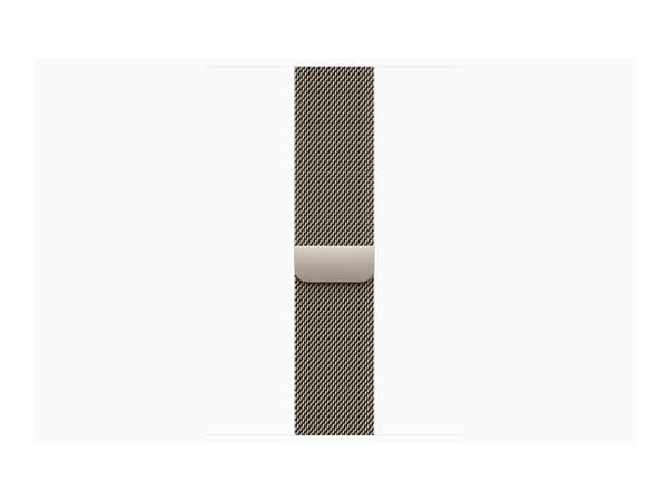 Apple Watch Series 10 (GPS + Cellular) - 46 mm - naturlig titan - smart klocka med milanesisk loop - nät av rostfritt stål - naturlig - bandstorlek: