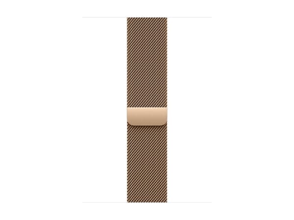 Apple Watch Series 10 (GPS + Cellular) - 46 mm - guld titan - smart klocka med milanesisk loop - nät av rostfritt stål - guld - bandstorlek: M/L - 64