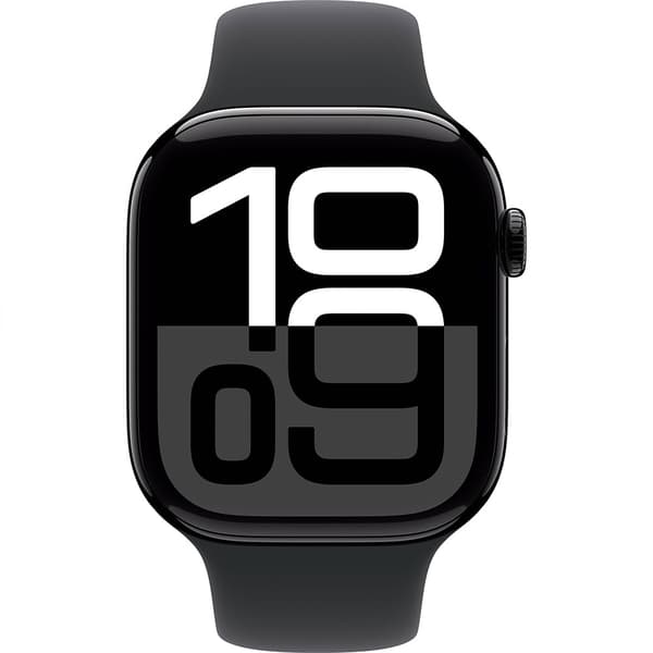Apple Watch Series 10 Gps 46mm Sport Band Svart M-L