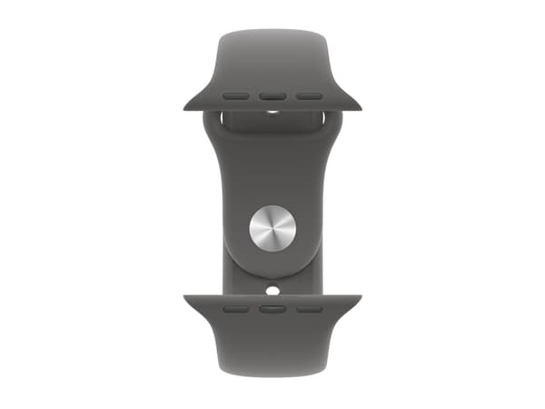 Apple Watch Series 10 (GPS + Cellular) - 46 mm - naturlig titan - smartklokke med sportsbånd - fluorelastomer - steingrå - båndbredde: M/L - 64 GB -