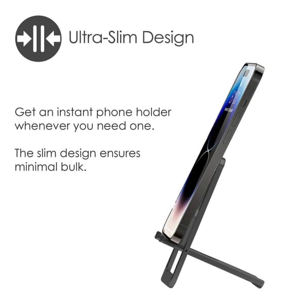 Desire2 Mobilholder Ultratynd Aluminium Mørkegrå