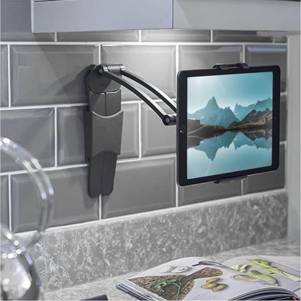 Desire2 Tablet Holder 2-in-1 XL Wall and Portable up to 12.9" Black