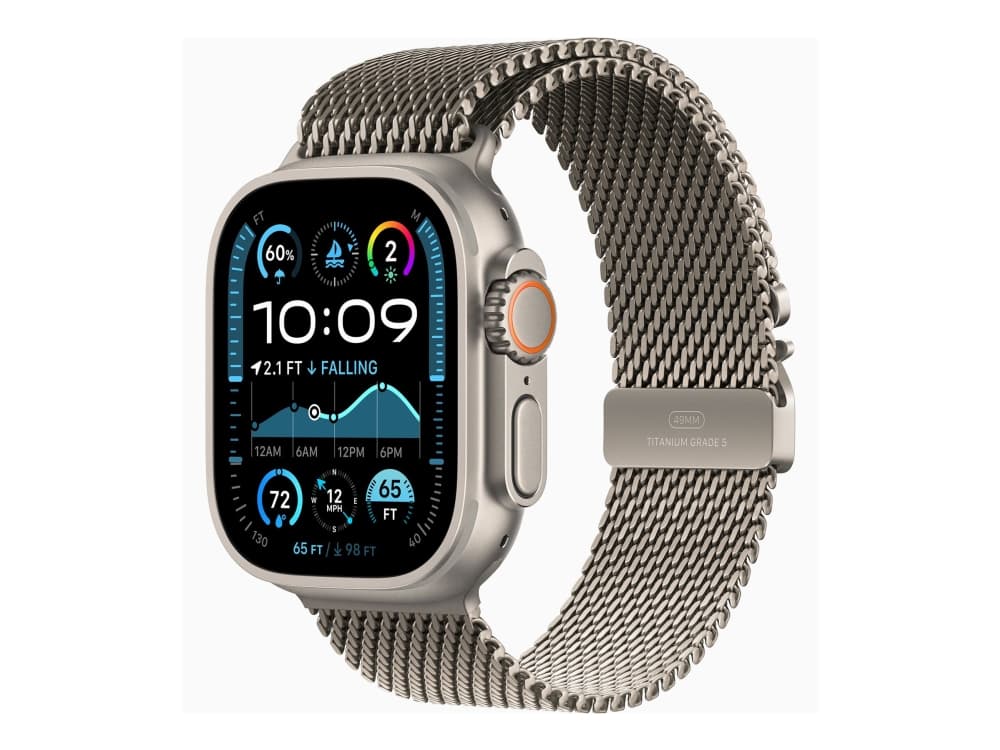 Watch Ultra 2 Gps + Cellular 49mm Natural Titanium Case With Natural Titanium Milanese Loop - L