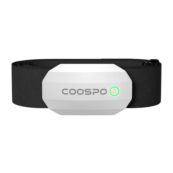 Brystpulsmåler Coospo H808S-W kompatibel med Strava wahooo, mapmyfitness osv.