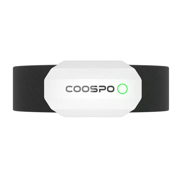 Brystpulsmåler Coospo H808S-W kompatibel med Strava wahooo, mapmyfitness osv.