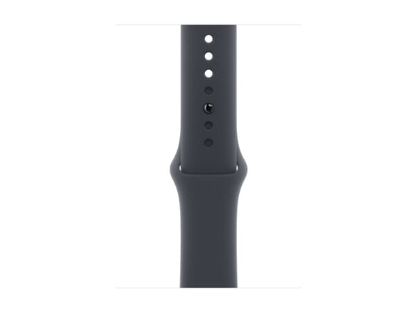 Apple Watch SE (GPS) - 2a generation - 44 mm - midnattsaluminium - smart klocka med sportband - fluoroelastomer - midnatt - bandstorlek: M/L - 32 GB