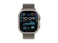 Miniatyrbilde 5 av 5: Apple Watch Ultra 2 - 49 mm - naturlig titan - smartklokke med fint strikket løkke - båndbredde: S - 64 GB - LTE, Wi-Fi 4, UWB, Bluetooth - 4G - 61.4