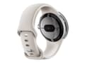 Miniatyrbild 4 av 5: Google Pixel Watch - Polerat silver - smart klocka med band - fluoroelastomer - chalk - bandstorlek: L - 32 GB - Wi-Fi, NFC, Bluetooth - 36 g