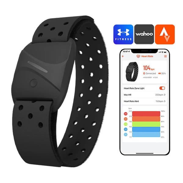 Käsivarsinauhasykemittari Coospo HW807 on yhteensopiva Stravan, wahooon, mapmyfitnessin jne.