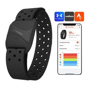 Armbånd hjertefrekvensmåler Coospo HW807 kompatibel med Strava, wahooo, mapmyfitness etc.