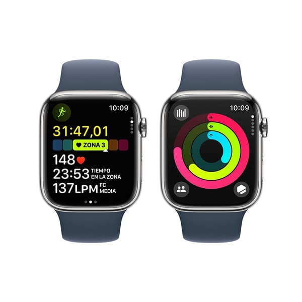 Apple Series 9 Gps+cellular 45 Mm Watch Blå S-M