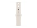 Miniatyrbild 3 av 5: Apple Watch SE (GPS + Cellular) - 2a generation - 44 mm - stjärnljusaluminium - smart klocka med sportband - fluoroelastomer - starlight - bandstorle