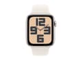 Miniatyrbild 2 av 5: Apple Watch SE (GPS + Cellular) - 2a generation - 44 mm - stjärnljusaluminium - smart klocka med sportband - fluoroelastomer - starlight - bandstorle