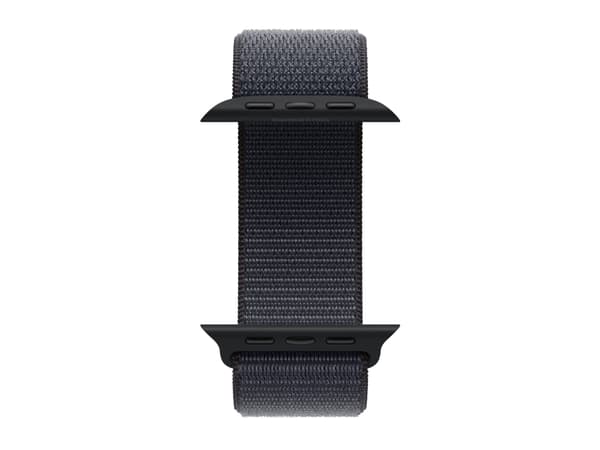 Apple Watch SE (GPS) - 2a generation - 44 mm - midnattsaluminium - smart klocka med sportögla - mjukt nylon i dubbla lager - bläck - handledsstorlek: