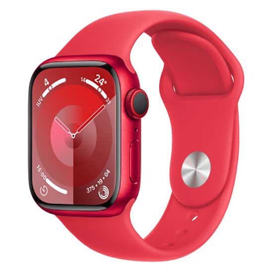 Apple Series 9 Gps+cellular Sport Band 41 Mm Watch Röd M-L