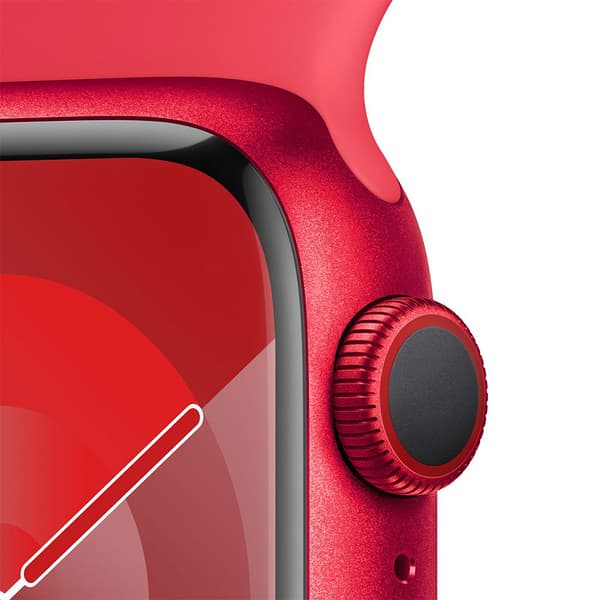Apple Series 9 Gps+cellular Sport Band 45 Mm Watch Röd M-L